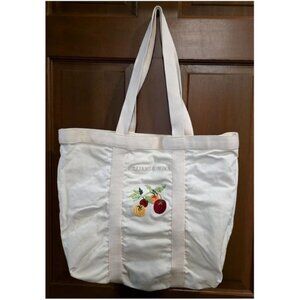 VINTAGE WILLIAMS SONOMA LARGE HEAVY CANVAS TOTE/GROCERY/SHOPPING BAG
